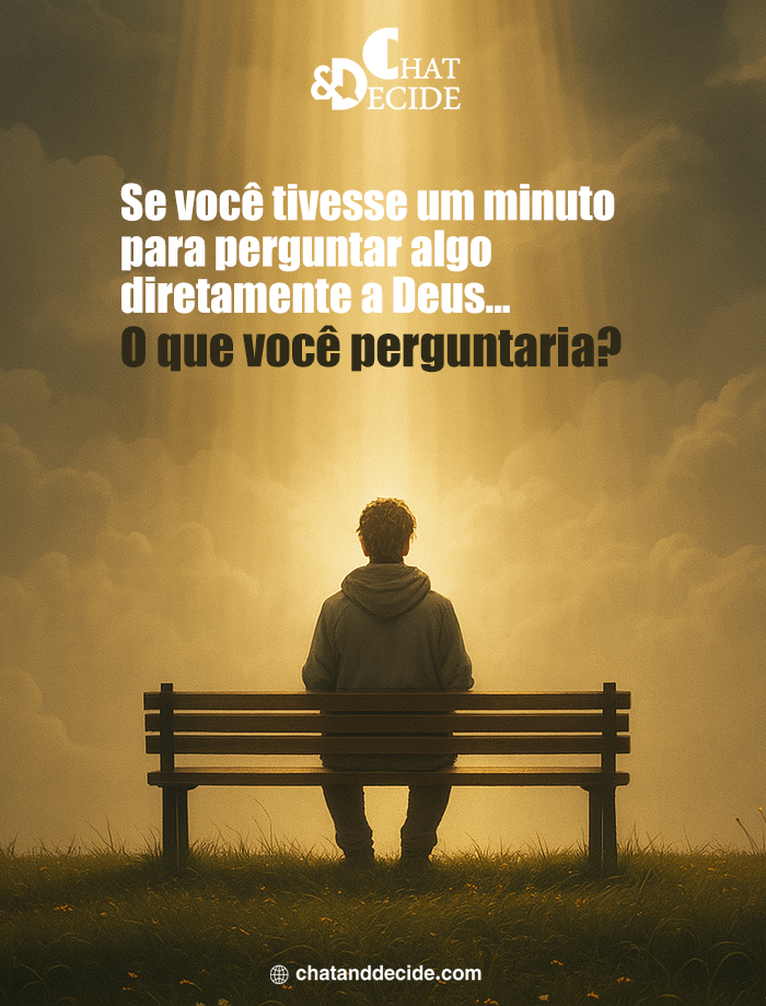 Um minuto para perguntar algo a Deus: o quê?