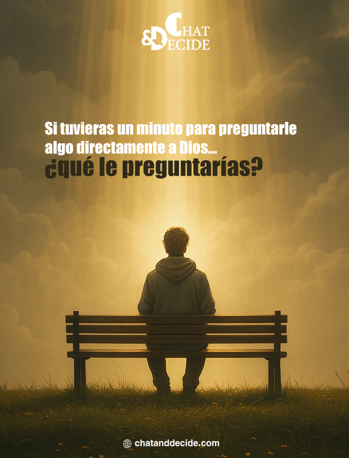"Si tuvieras un minuto con Dios, ¿qué le preguntarías?"