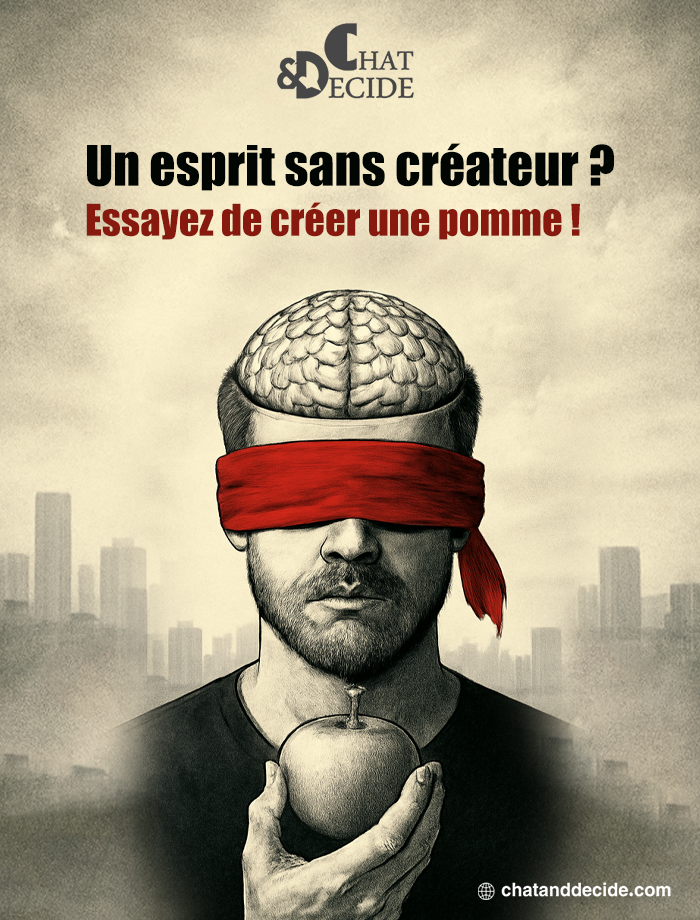 Un esprit sans créateur ? Créez une pomme !"
