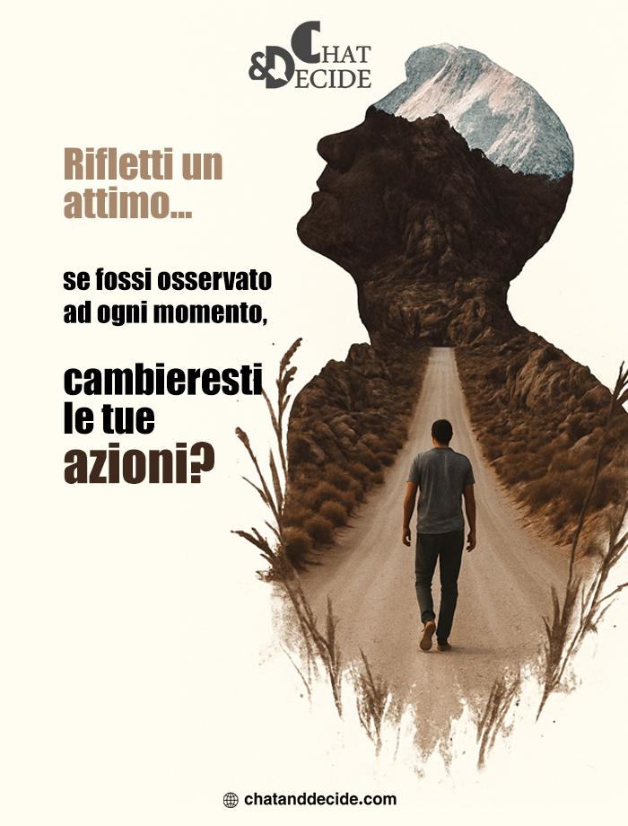 Rifletti un attimo... se fossi osservato ad ogni momento, cambieresti le tue azioni?